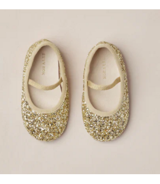 Noralee Baby Ballet Flats Gold Sparkle