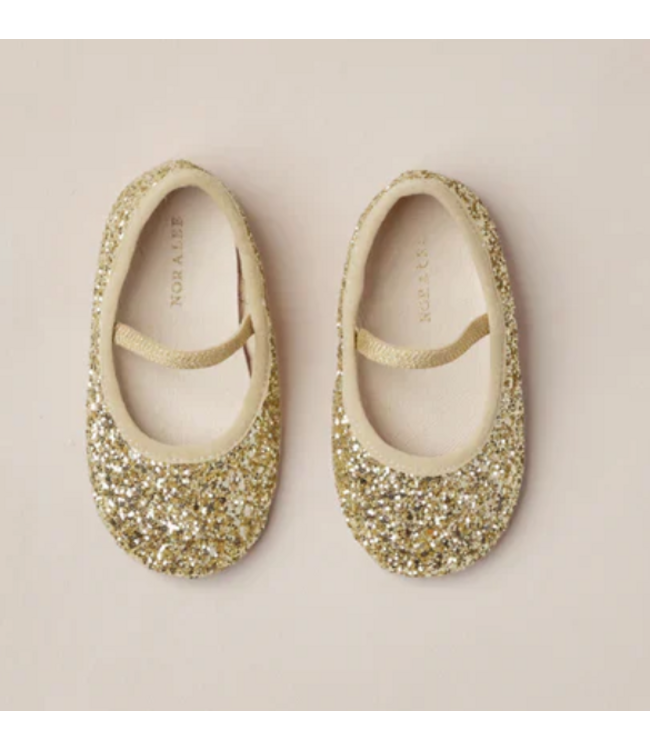 Noralee Baby Ballet Flats Gold Sparkle
