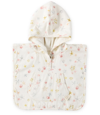 Hooded Poncho Towel-Starfish