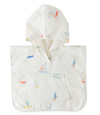 Hooded Poncho Towel- Set Sail