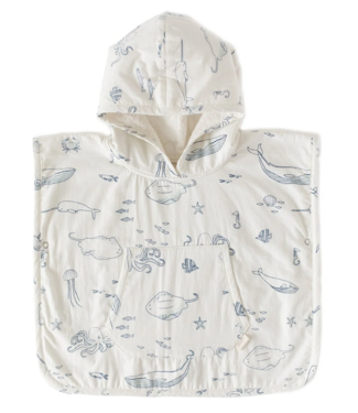 Hooded Poncho Towel- Life Aquatic