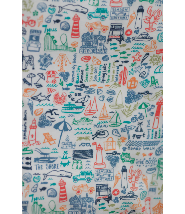 Joy Street Jersey Shore Two Piece Pajamas/Boardwalk