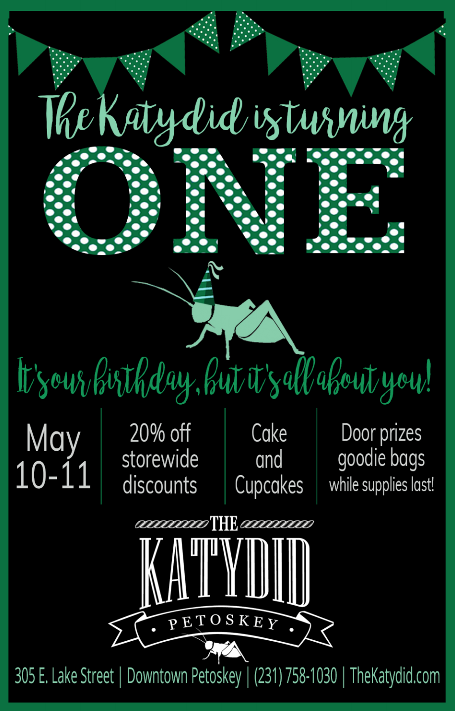 The Katydid is Turning One