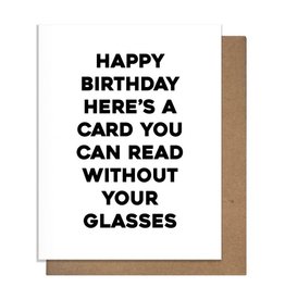 GLASSES GREETING CARD