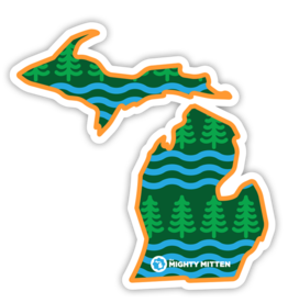 WOODED WAVES STICKER