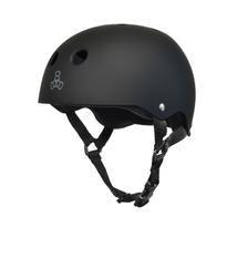 Triple 8 HELMET-TRIPLE 8 SWEATSAVER ALL BLACK RUBBER