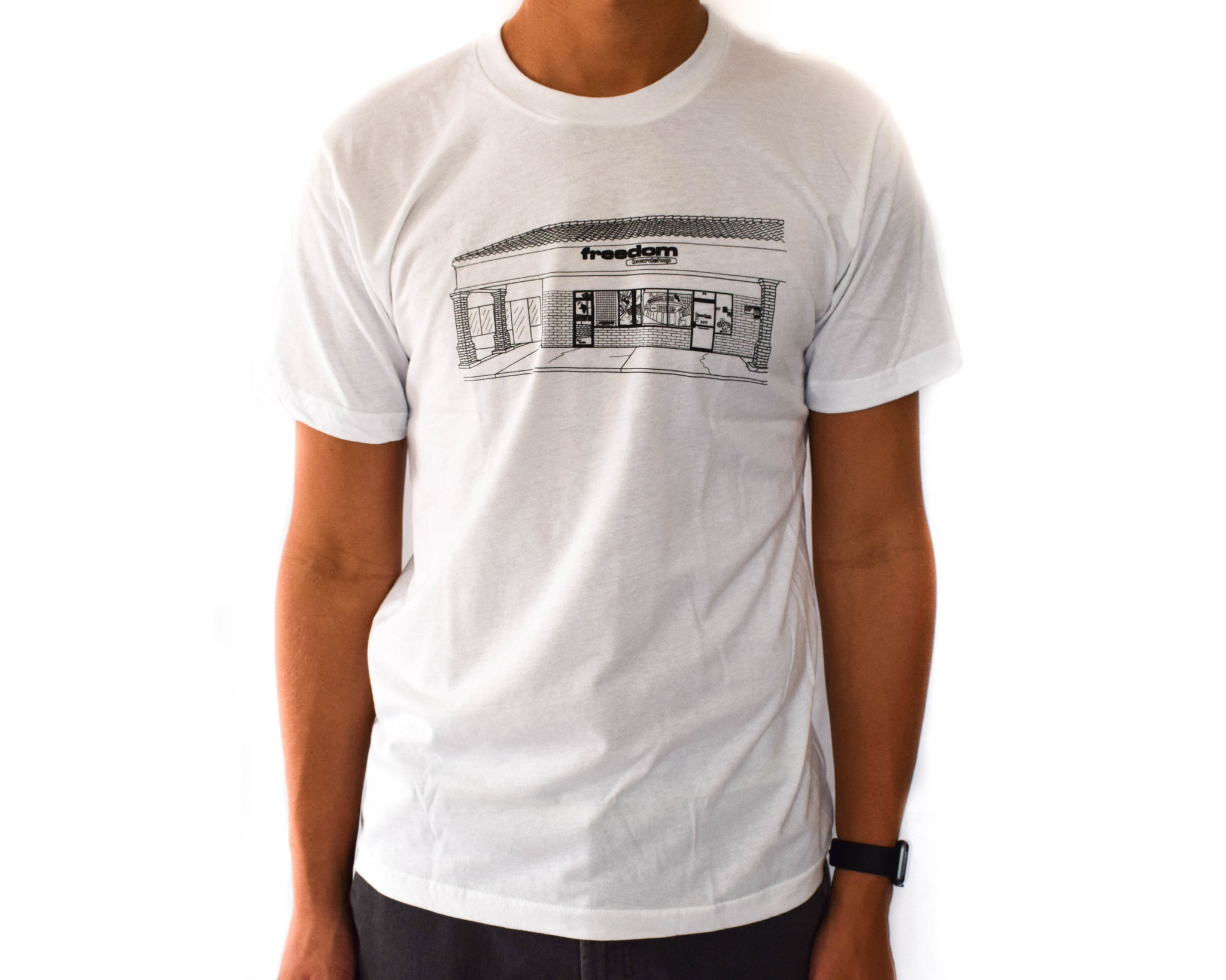 Freedom Boardshop TEE-FREEDOM STORE FRONT