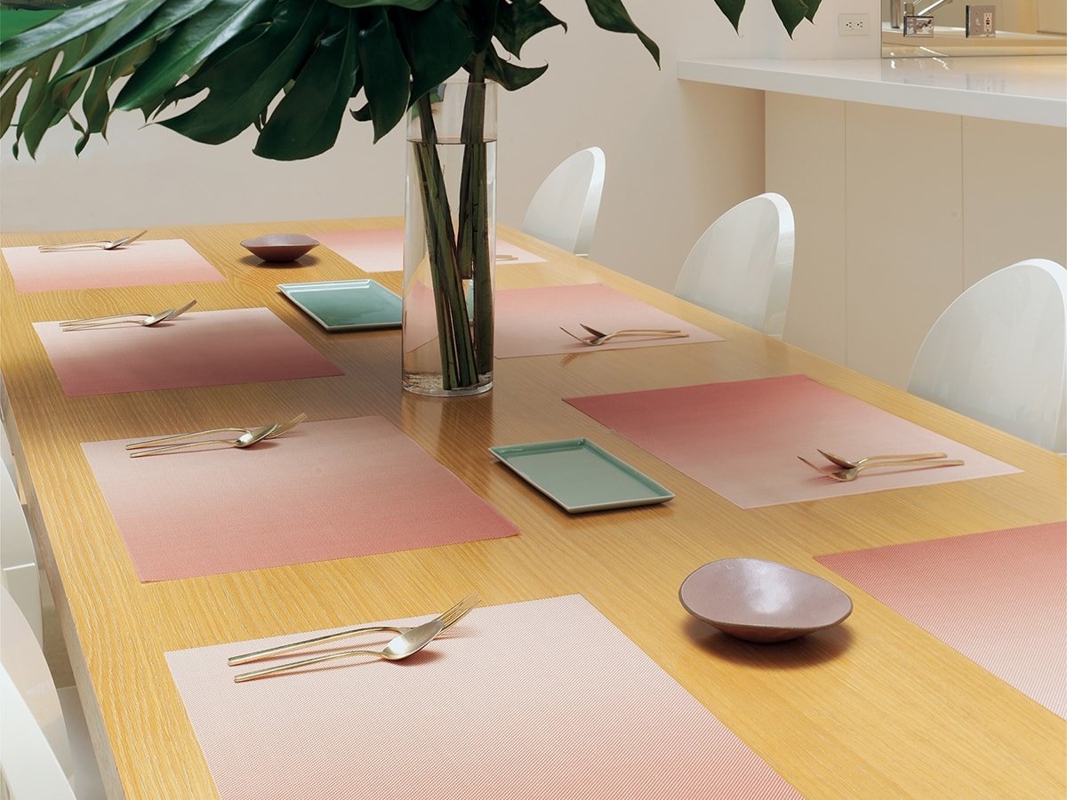 Chilewich Glow Tablemat 13.5x 18.5 GUAVA