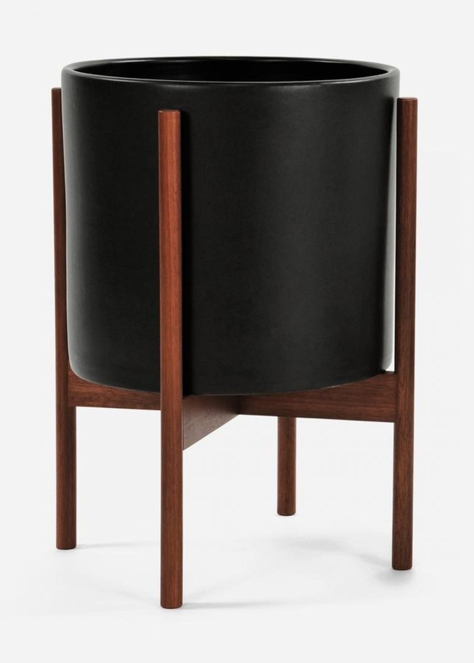Modernica Large Cylinder w. Wood Stand - Black