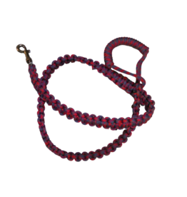 Pawtero Rope Leash 55inch - Red, Purple, and Grey