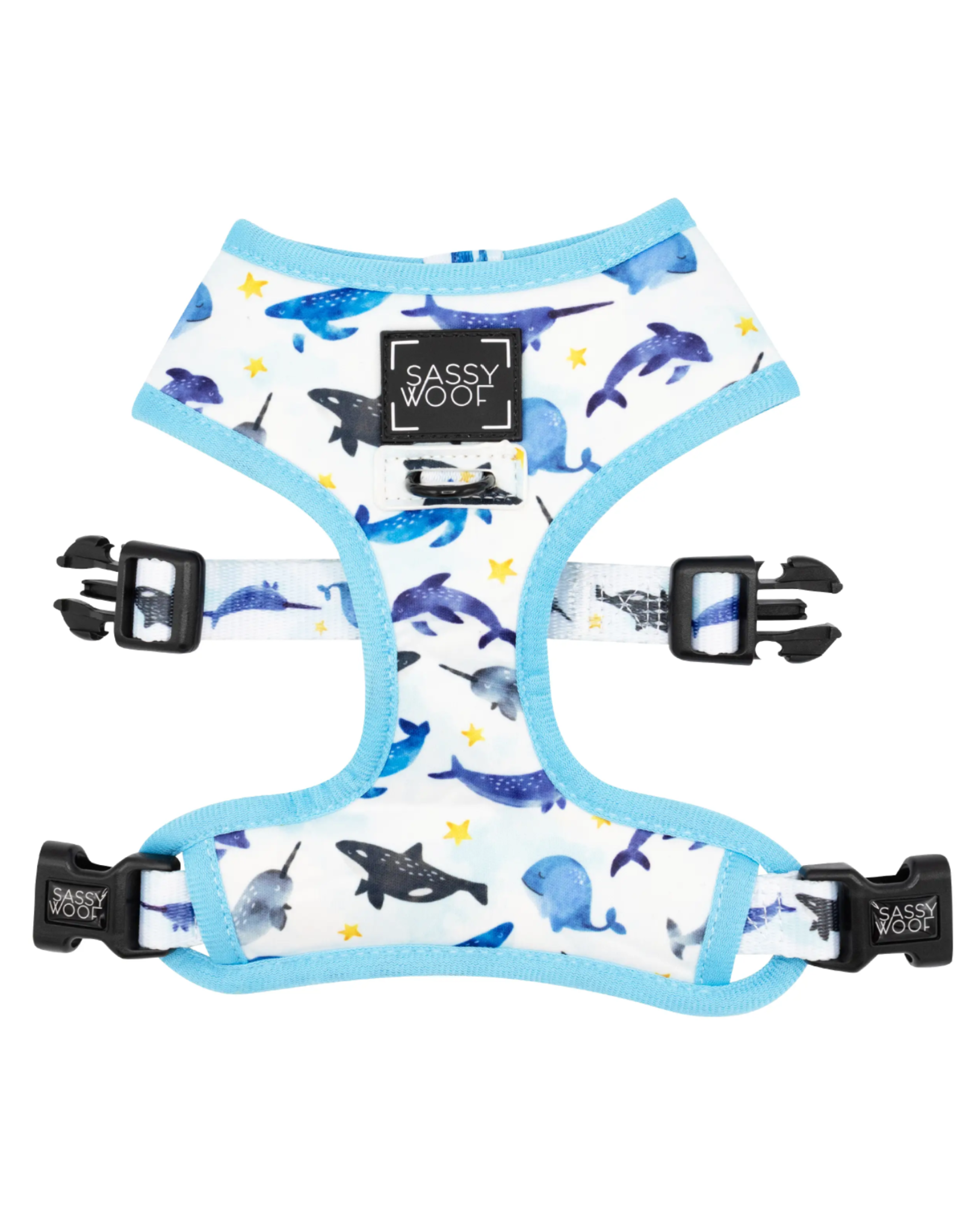 Sassy Woof 'Whale, Hello There' Reversible Dog Harness