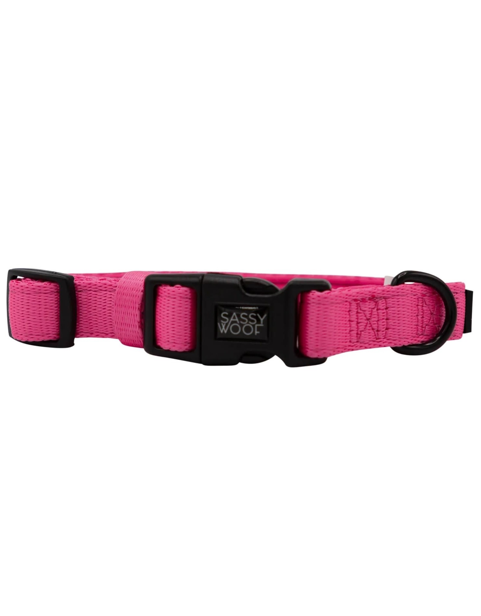 Sassy Woof 'Neon Pink' Dog Collar