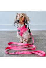 Sassy Woof 'Neon Pink' Dog Fabric Leash