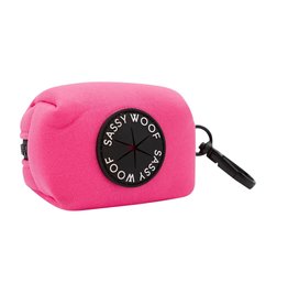 Sassy Woof 'Neon Pink' Dog Waste Bag Holder