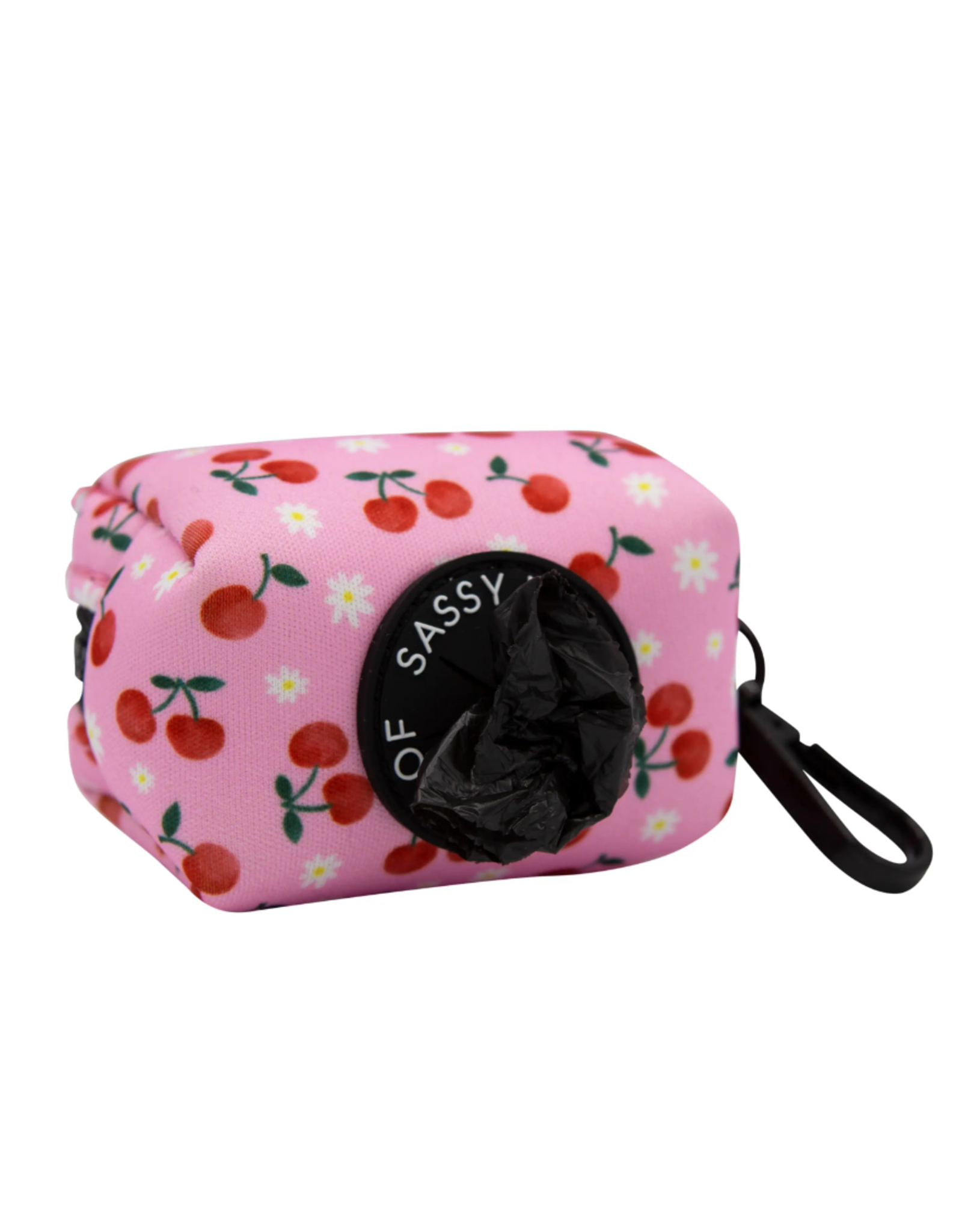 Sassy Woof 'Mon Cherry' Dog Waste Bag Holder