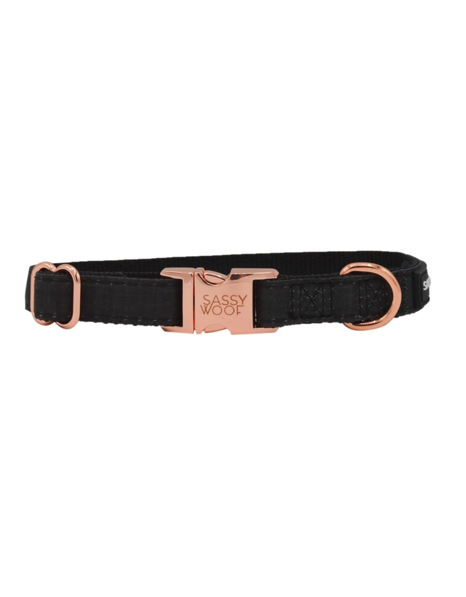 Sassy Woof 'Baby got Black' Dog Collar