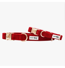 Sassy Woof 'Red Velvet' Dog Collar Sassy Woof 'Red Velvet' Dog Collar