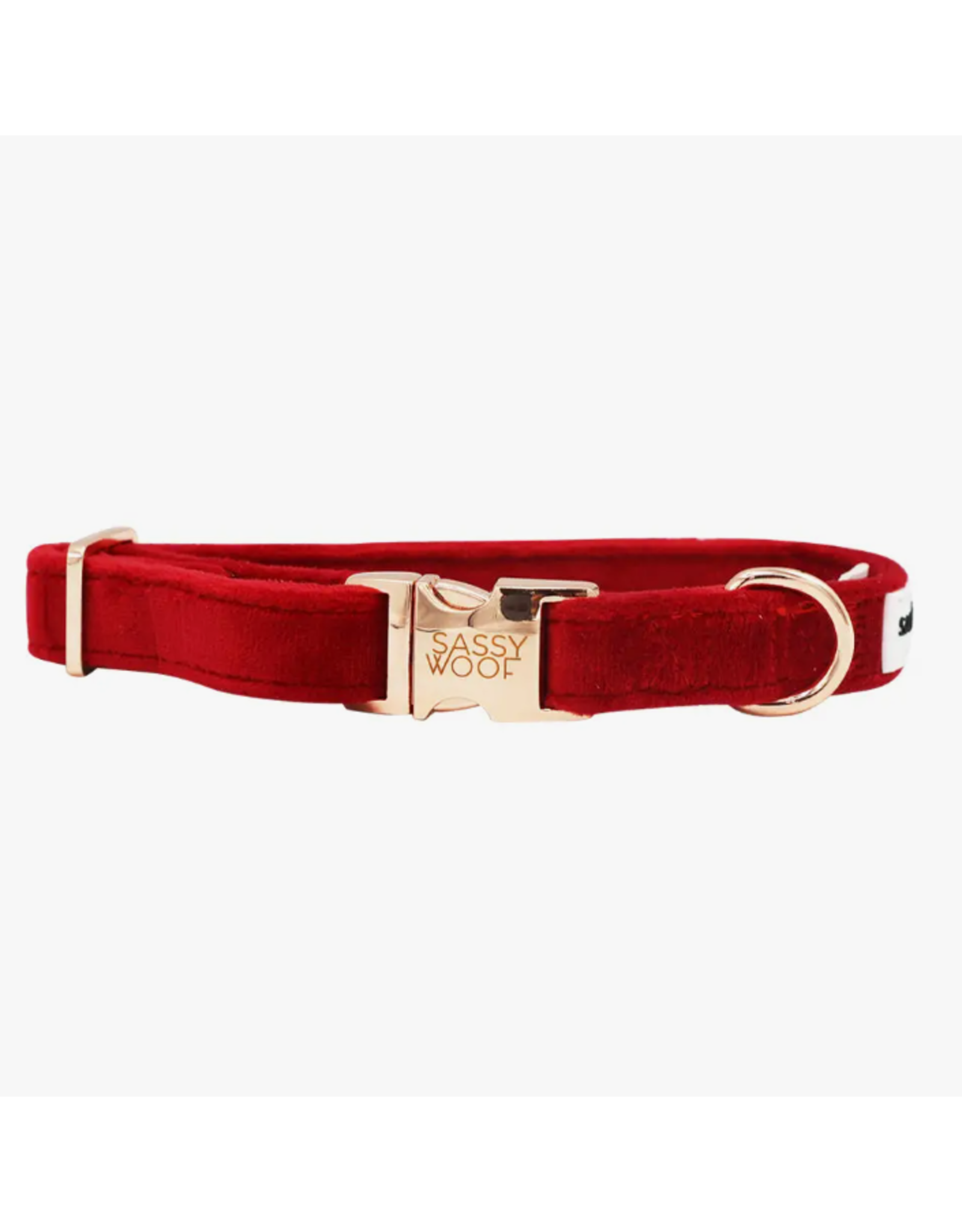 Sassy Woof Dog Collar - Red Velvet