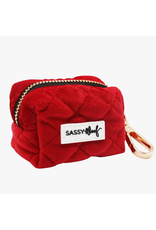 Sassy Woof 'Red Velvet' Dog Waste Bag Holder Sassy Woof 'Red Velvet' Dog Waste Bag Holder