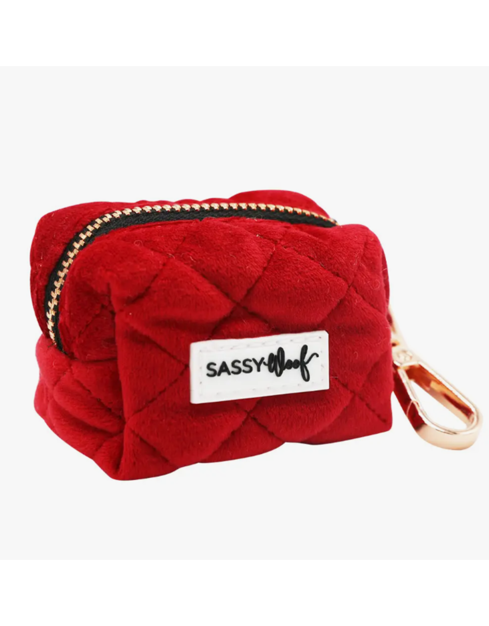 Sassy Woof 'Red Velvet' Dog Waste Bag Holder
