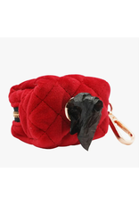 Sassy Woof Dog Waste Bag Holder - Red Velvet