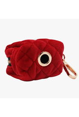 Sassy Woof Dog Waste Bag Holder - Red Velvet