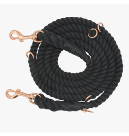 Sassy Woof Hands-Free Dog Rope Leash - Noir