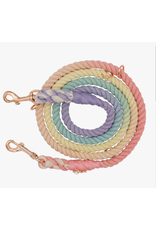 Sassy Woof Hands-Free Dog Rope Leash - Rainbow Bright