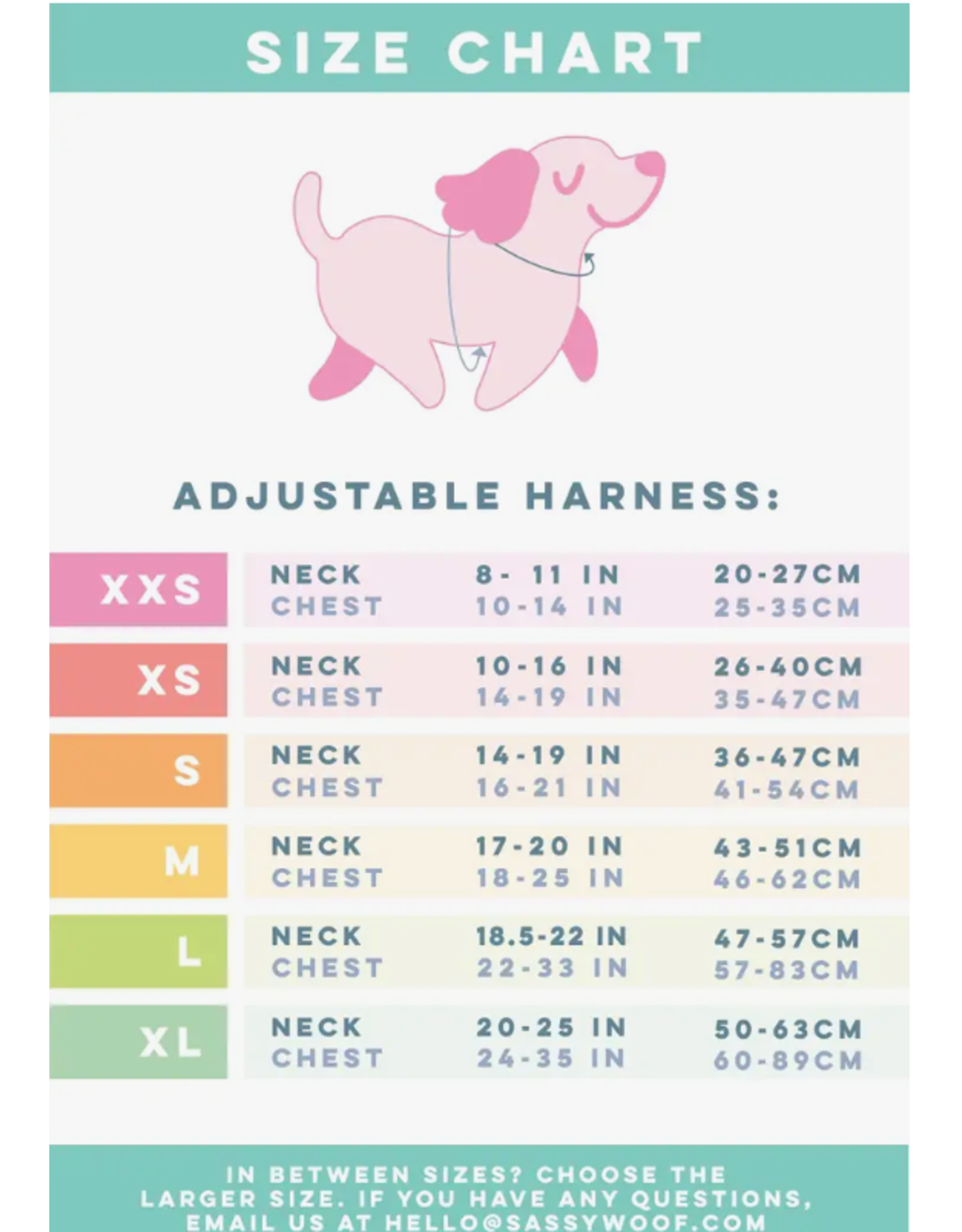 Sassy Woof 'Foxy' Dog Adjustable Harness