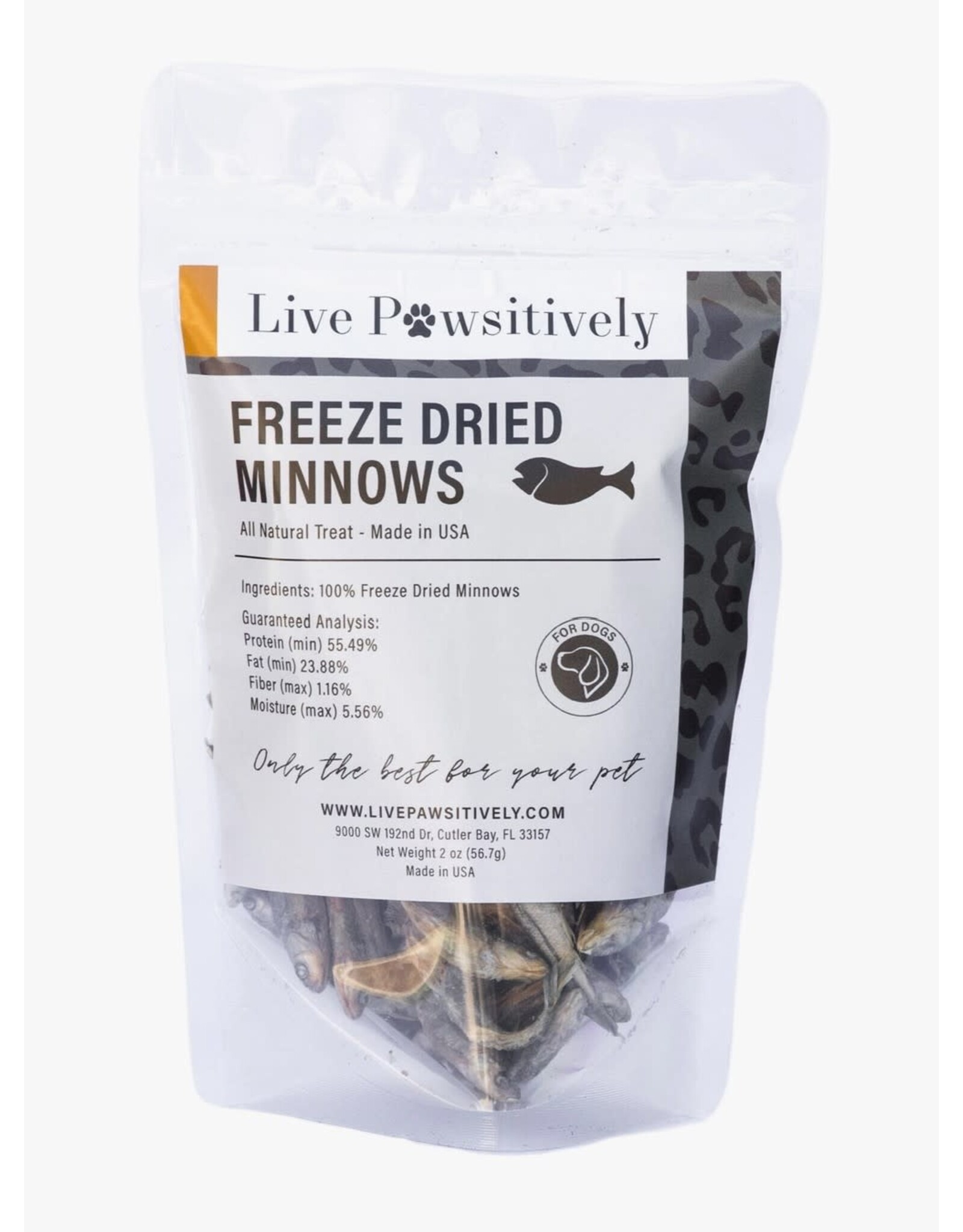 Live Pawsitive Freeze Dried Minnows