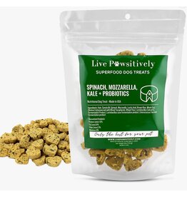 Live Pawsitive Spinach, Mozzarella, Kale & Probiotics (Soft Dog Treat)