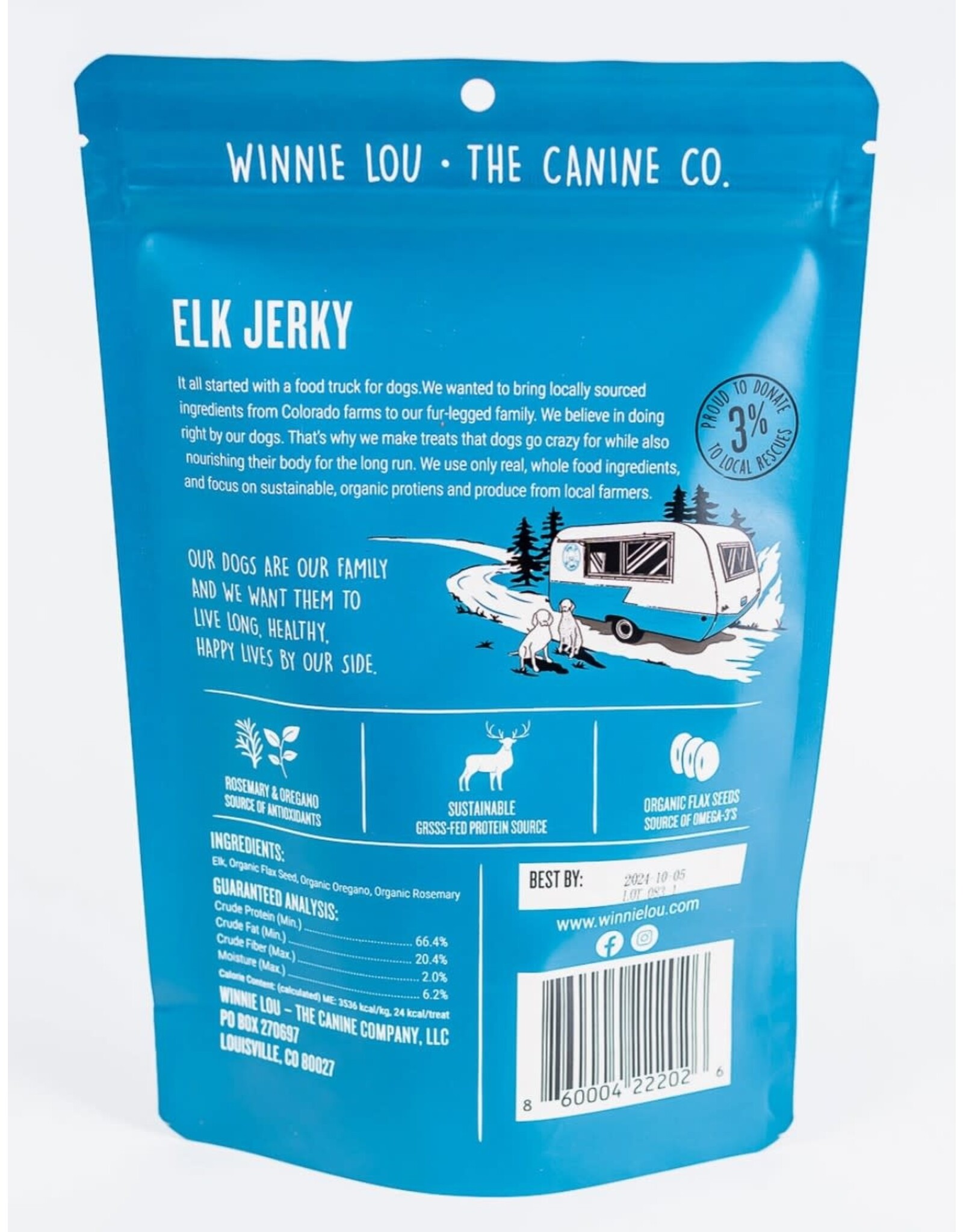 Winnie Lou - The Canine Co. Elk Jerky