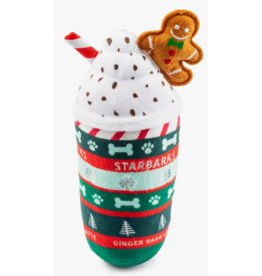 Haute Diggity Dog Starbarks Ginger Bark Latte Christmas Dog Toy