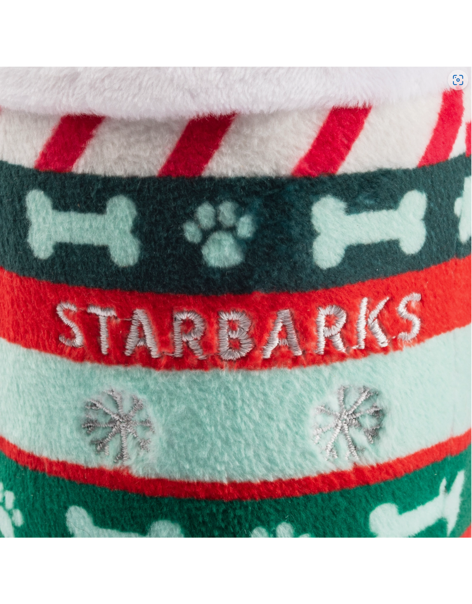 Haute Diggity Dog Starbarks Ginger Bark Latte Christmas Dog Toy