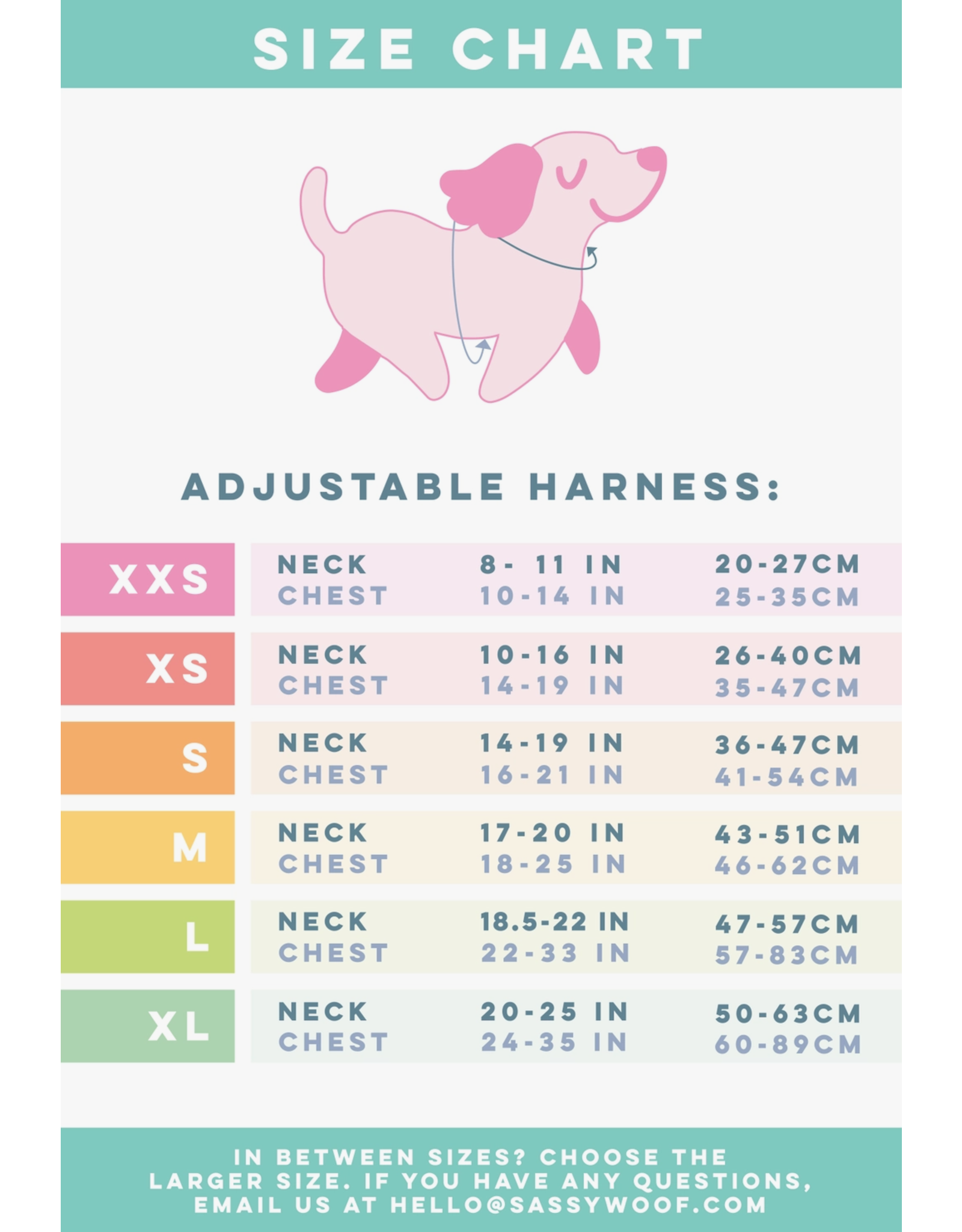 Sassy Woof 'Pinot' Dog Adjustable Harness