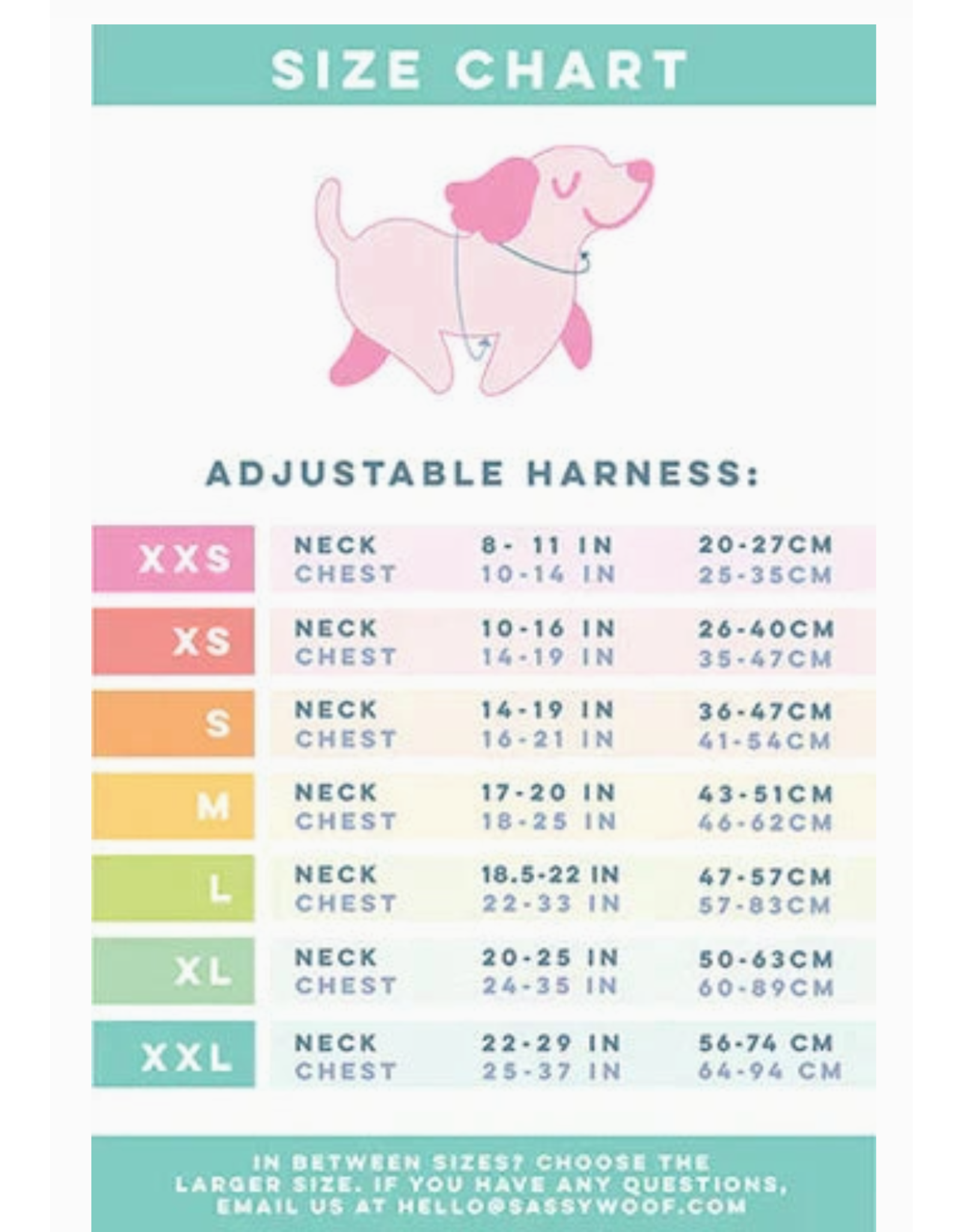 Sassy Woof 'Daisy Me Rolling' Dog Adjustable Harness