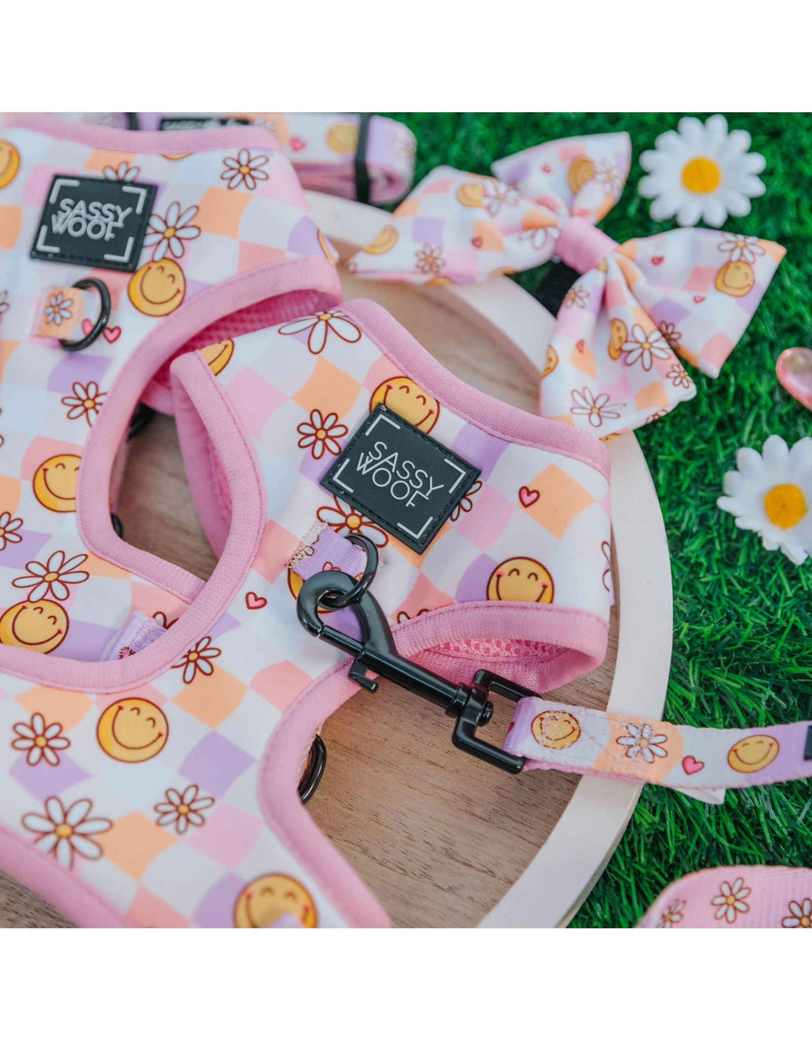 Sassy Woof 'Daisy Me Rolling' Dog Adjustable Harness