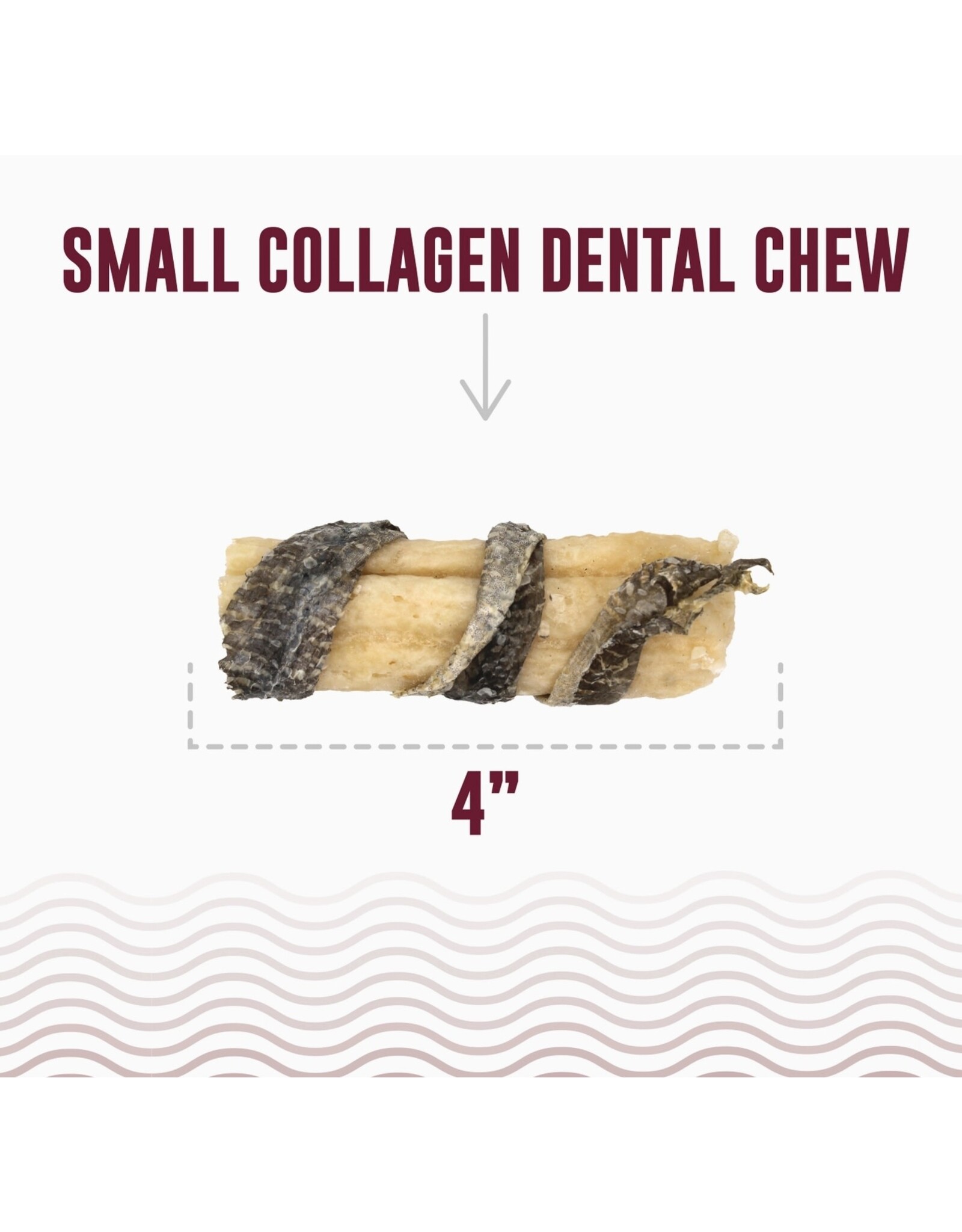 Icelandic+ Icelandic+ Beef Collagen Dental Chews Cod Skin 4" Dog Treat