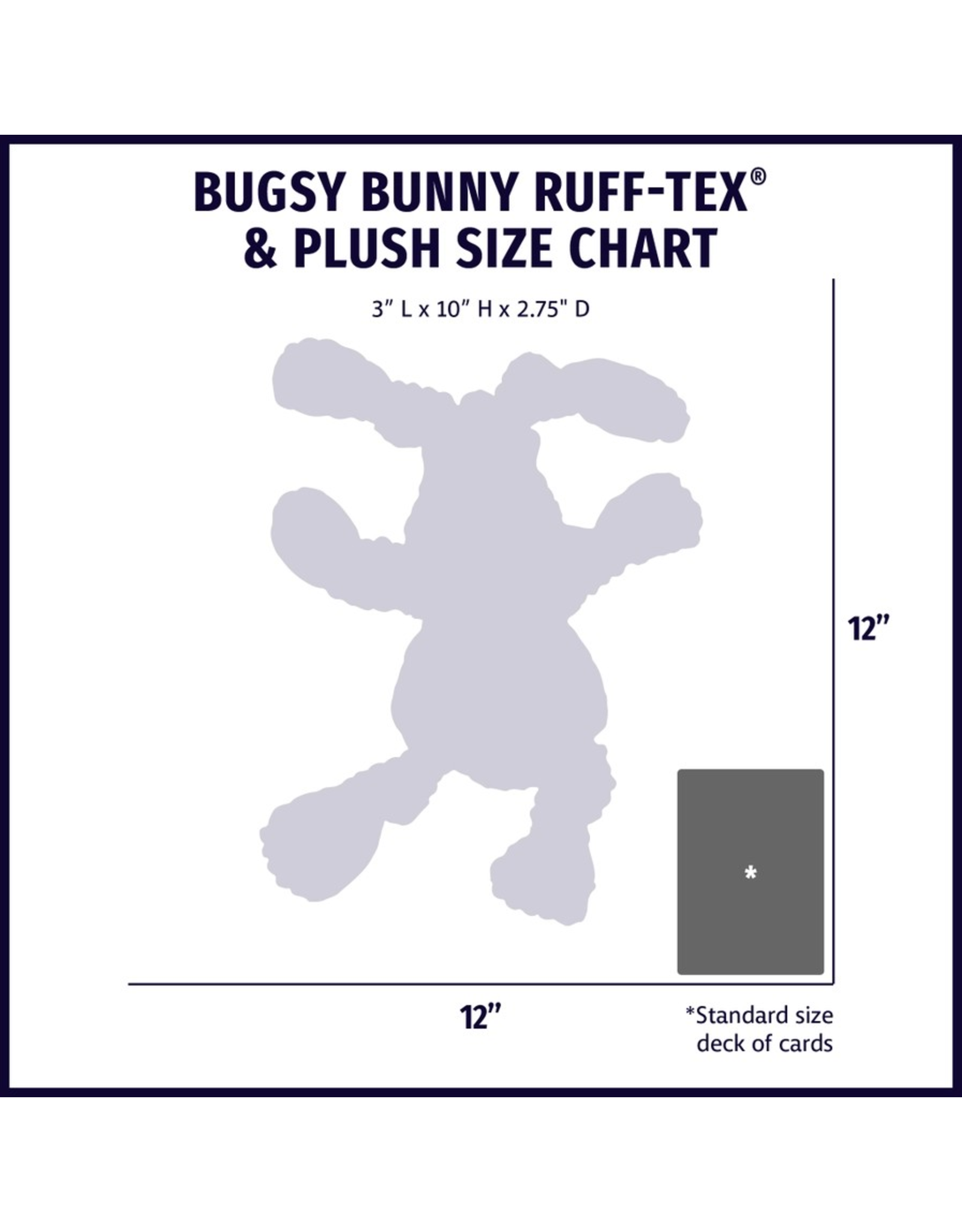 HuggleHounds Bugsy Bunny Huggle-Fusion­® Dog Toy