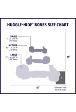 HuggleHounds Huggle-Hide® Natural Leather Knotted Bone Dog