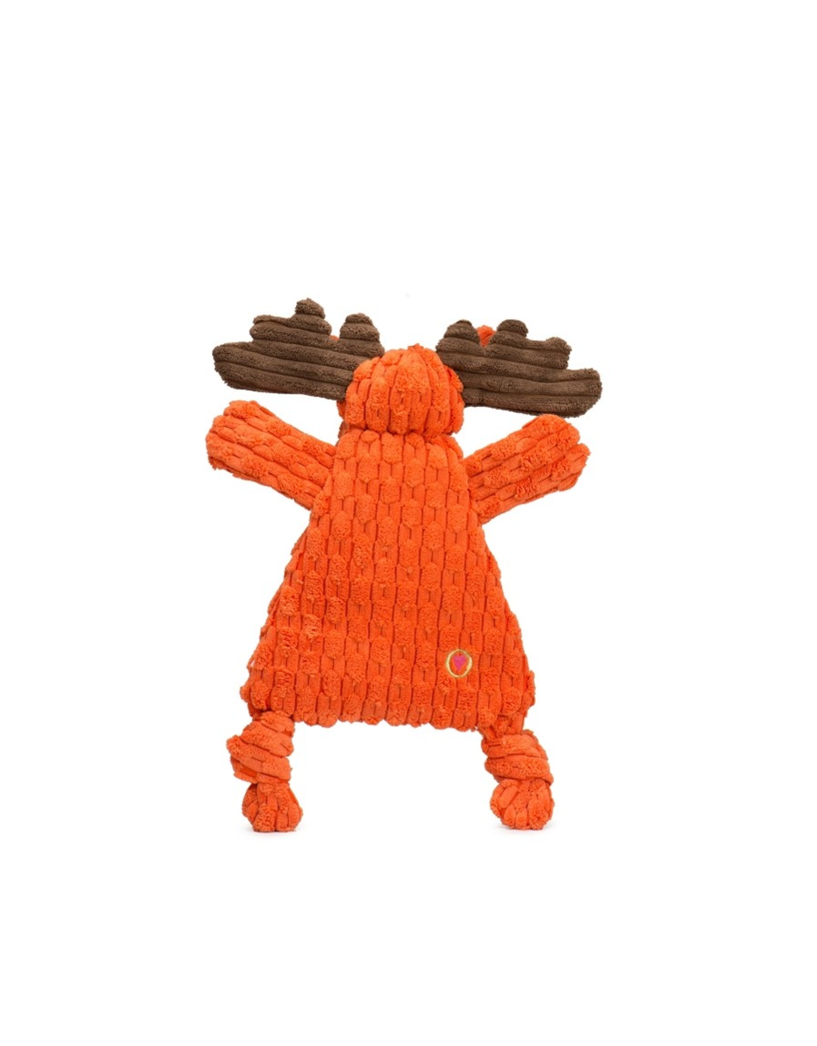 HuggleHounds Morris Moose Huggleflatties™ Plush Dog Toy
