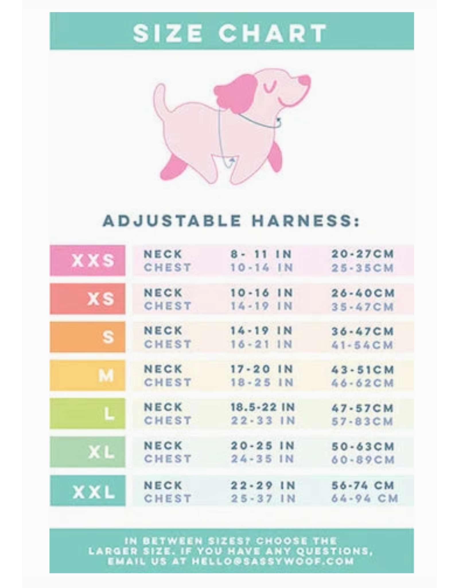 Sassy Woof 'Reflection' Dog Adjustable Harness