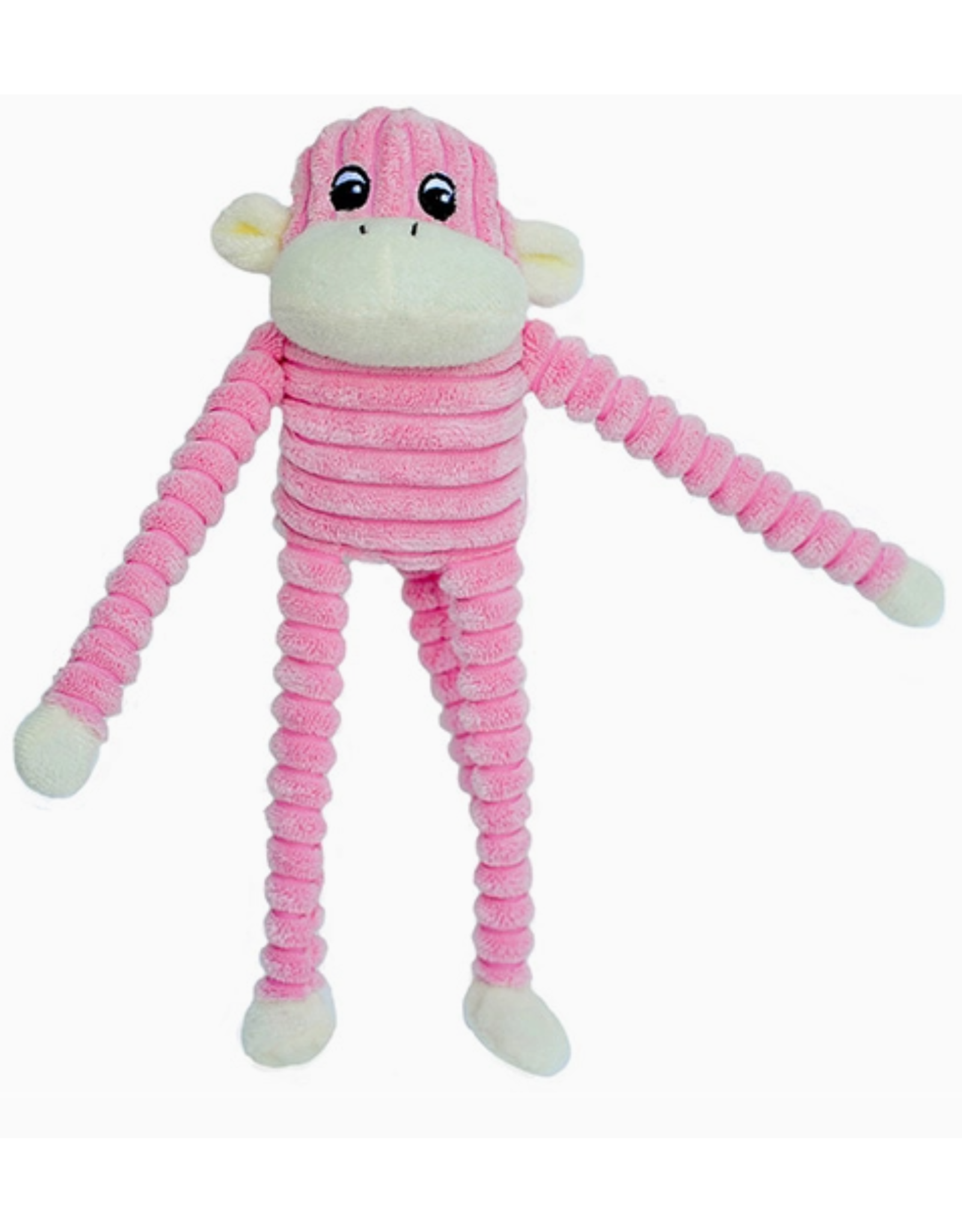 Pet Pallete Zippypaws Spencer Crinkle Monkey Pink Small