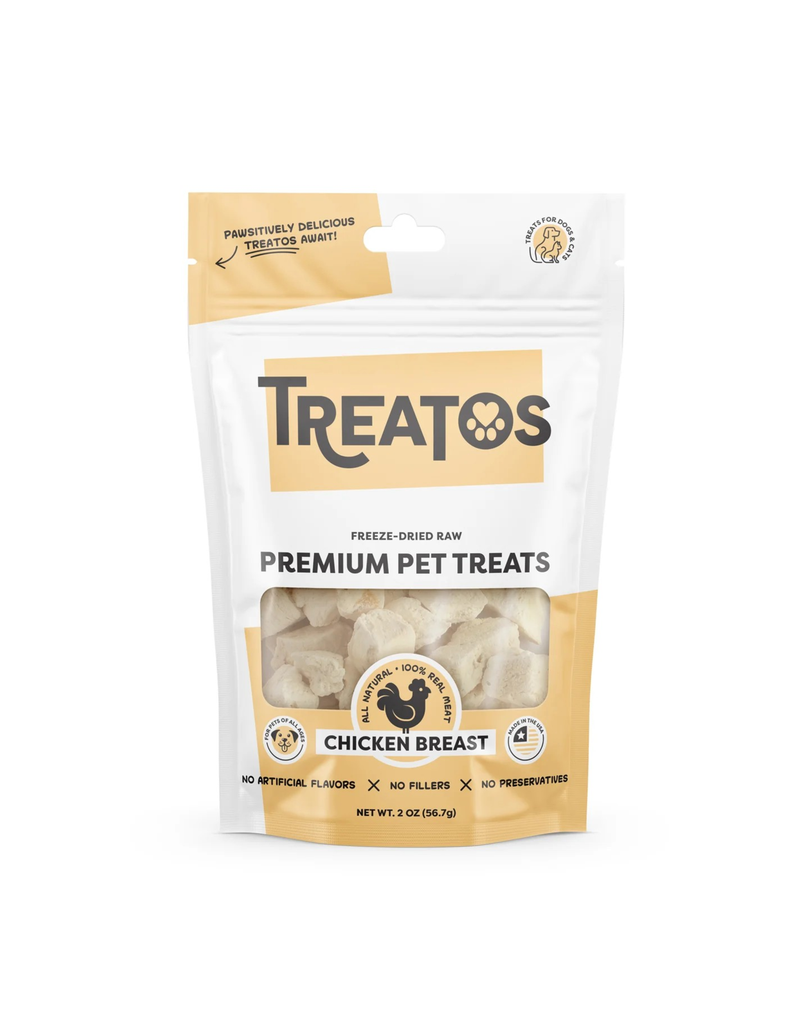 Treatos Treatos Freeze Dried Chicken Breast Treats