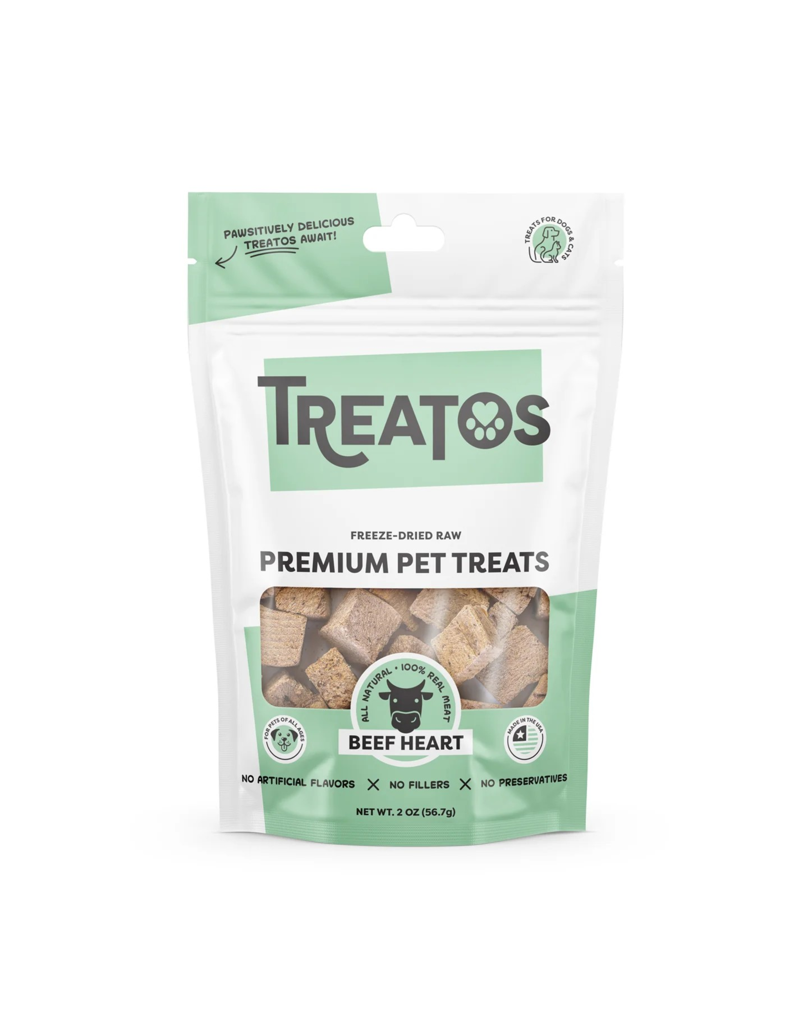 Treatos Treatos Freeze Dried Beef Heart Treats