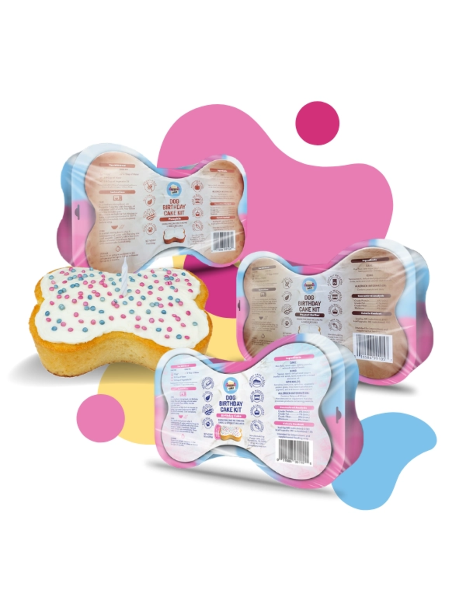 Dog Peanut Butter Birthday Cake Kit