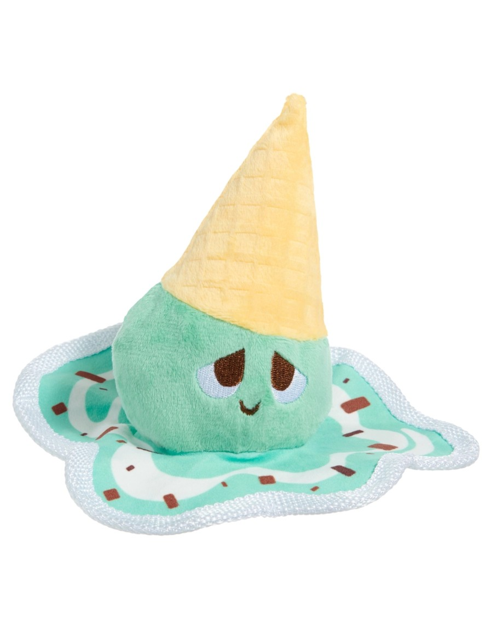 Pet Pallete Bark Melty Minty Monty Plush Dog Toy
