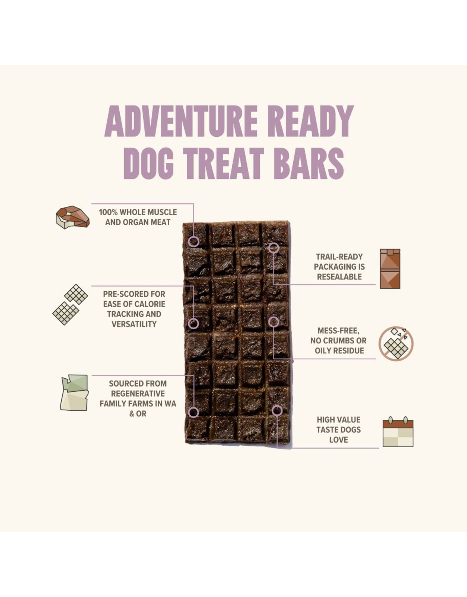 Ryoken Instinct Lamb Treat & Snack Bar - Energy & Recovery