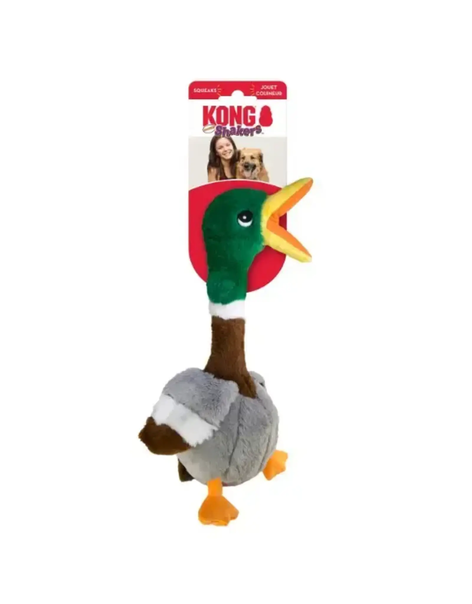 KONG Shakers Honkers Duck Dog Plush Toy Small