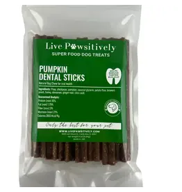 Live Pawsitive Pumpkin Dental Sticks